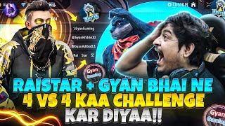 Raistar  Gyan Bhai ne 4v4 kaa Challenge de diyaa😱😍 [upl. by Euginimod907]