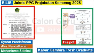 RILIS Juknis PPG Prajabatan Kemenag 2023 Syarat Alur Seleksi amp Cara Daftar PPG Prajab Kemenag 2023 [upl. by Bensky90]