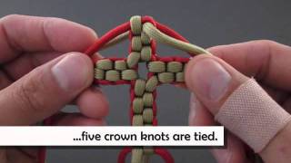 How to Make a Paracord Cross Necklace by TIAT [upl. by Isiad]