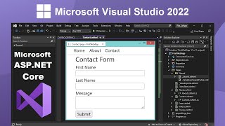 Create ASPNET Core Web Application using Visual Studio 2022 [upl. by Kuska]