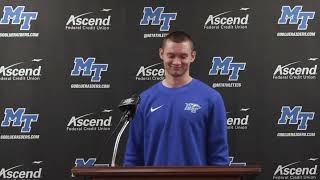 MTSU Football Weekly Press Conference 111323 [upl. by Roby631]