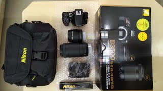 Unboxing NIKON D3500 with review  Best DSLR camera [upl. by Reseta]