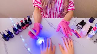 Nail Salon💅🏻 Doing Your Gel Nails  No Talking ASMR [upl. by Vittoria]