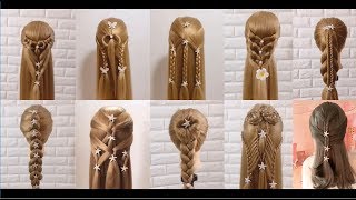 Top 10 Easy Hairstyles for Long Hair  Beautiful Hairstyles Compilation 2017 [upl. by Adnohsirk963]