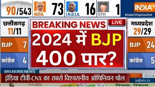 Final Lok Sabha Opinion Poll 2024LIVE सबसे नया ओपिनयन पोल  INDIA Vs NDA  Survey 2024 [upl. by Geddes]