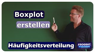 Boxplot erstellen  Häufigkeitsverteilung  einfach und anschaulich erklärt [upl. by Jillie]