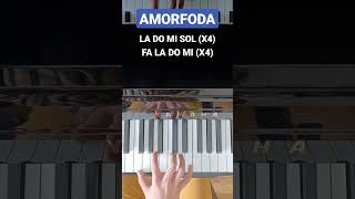 Amorfoda piano fácil pianotutorial piano viral shorts [upl. by Omar]