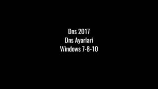 Dns 2017 Windows Dns Ayarı Türkçe [upl. by Asert]