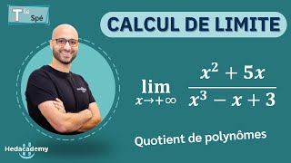 CALCUL DE LIMITE  Quotient de polynômes [upl. by Adnofal833]