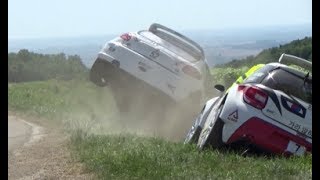 rallye de bourgogne cote chalonnaise 2017 crash flat out [upl. by Notgnilra]