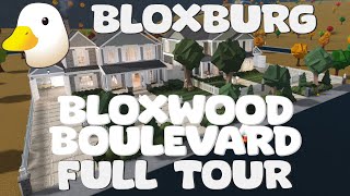 Bloxburg  Bloxwood Boulevard  Full Tour  8510⭐  Catalog House Tour [upl. by Palmore562]