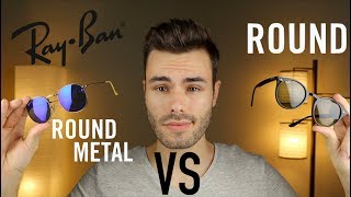 RayBan Round Metal vs Round Acetate [upl. by Owena]