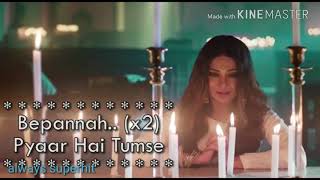 Bepanah title song Bepanah ishq hai tumse [upl. by Liscomb]