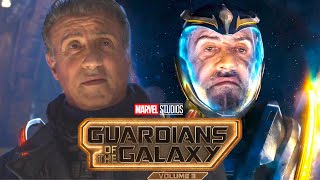 FIRST LOOK at Sylvester Stallone as StarHawk  Stakar Ogord in Guardians of the Galaxy Vol 3 [upl. by Aihsak]