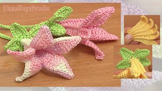 Crochet Bell Flower Part 2 of 2Free Crochet Flower Patterns [upl. by Cosmo]