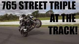 Can you ride the Triumph 765 Street Triple at the TRACK [upl. by Olumor320]