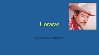 Lloraras Piporro karaoke [upl. by Whiting]