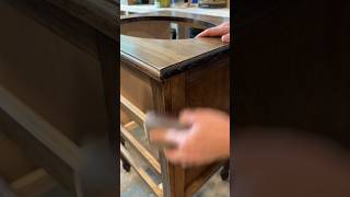 Part 4 of our Custom Wood Sink Vanity how to distress wood furniture woodworking [upl. by Windham]