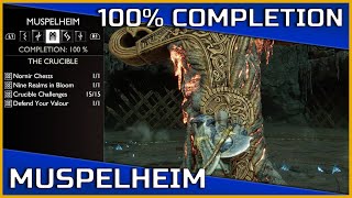 God of War Ragnarök  Muspelheim  100 Completion [upl. by Yendyc]