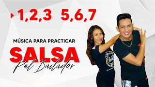 Uno dos tres cinco seis siete 123 567 música para practicar salsa [upl. by Yeldar]