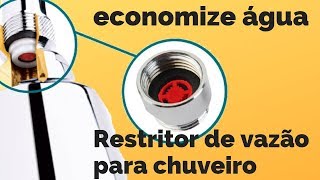 Como instalar o restritor de vazão para chuveiros e economizar muita água [upl. by Thekla821]