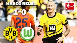 Reus Scores Decisive Team Goal for BVB  Dortmund vs Wolfsburg  10 [upl. by Esinned]