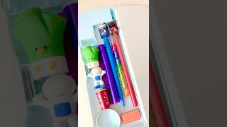 Filling my blue pencil caseshortsstationeryschoolsuppliesbacktoschoolyoutubepartnergiveaway [upl. by Fuller]