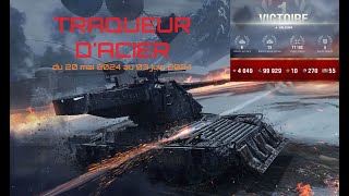 WoT  Battle Royal  Traqueur dacier  Arlequin  Victoire [upl. by Mapel]