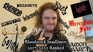 Bloodstock Headliners 2017  2022 ranked [upl. by Stewardson]