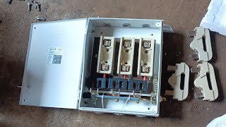 3Phase Electric 100 Amp Main Switch Or Fuse  Install Three Phase 100Amp Main Switch Electrical [upl. by Lindner439]