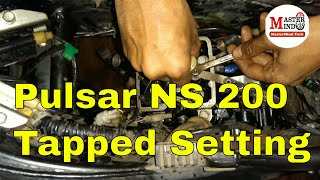 Bajaj Pulsar NS200 Tapped Adjustment [upl. by Baggs]