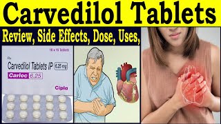 Carvedilol 625 mg 3125 mg Tablet  Review Carloc 625 mg  uses Side Effects Dose [upl. by Ancell]