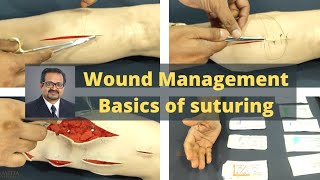 Wound Management  Basics of suturing  How to hold surgical instruments [upl. by Uke]