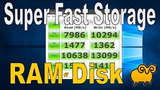 How To Create a RamDisk  Super Fast Storage SoftPerfect [upl. by Pernick]