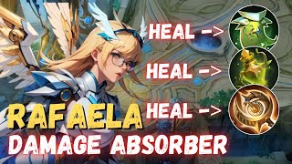 ENEMIES WASTE THEIR SKILLS BUT CANT KILL RAFAELA  RAFAELA BEST BUILD 2024  MOBILE LEGENDS [upl. by Attenad379]