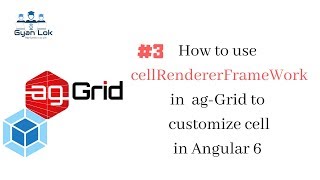 CellRendererFramework in AgGrid Angular 6  cell Render in AgGrid  Custom cell in AgGrid [upl. by Huskey]