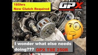 185hrs GPX TSE 250R Engine Service Pt1 [upl. by Besnard20]