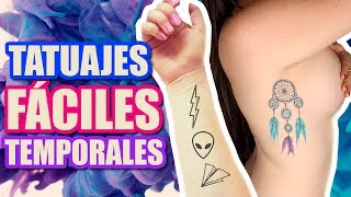 Como hacer TATUAJES TEMPORALES CASEROS [upl. by Snell]