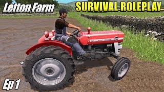 NEW GAME MODE  Survival Roleplay Farming Simulator 17  Letton Farm  Ep 1 [upl. by Aym48]