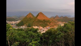 Mysterious Pyramid shaped hills in China [upl. by Shannen]