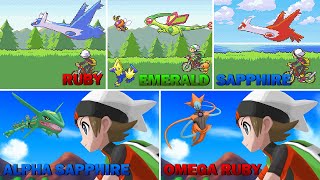 Opening Comparison  Pokémon Ruby Sapphire Emerald and ORAS  4K GBA 3DS [upl. by Meryl]