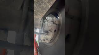 Rear caliper missing one mounting bolt 02 e350 van brakes mechaniclife autorepair [upl. by Gallard478]