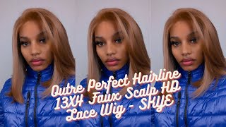 Glamourtress  Outre Perfect Hairline 13X4 Faux Scalp HD Lace Wig  SKYE [upl. by Etra]