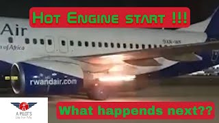 quotHOT ENGINE STARTSquot on a B737800NG4K VIDEOS [upl. by Akiehsat]