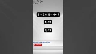 Math Quiz maths mathematics mathquiz shorts ytshorts trending viralshorts [upl. by Innavoig]