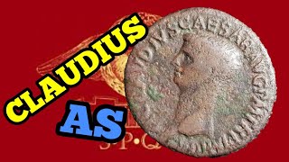 Roman Claudius fake and real As coin [upl. by Chrotoem]