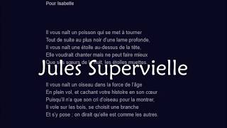 Les amis inconnus Jules Supervielle [upl. by Anehc581]