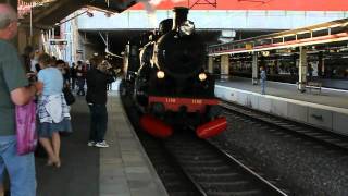 Ångtåg steam train  Stockholm central [upl. by Almund]