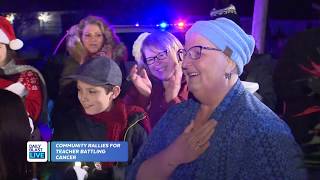 Students Sing Carols For Teacher Battling Cancer [upl. by Victoir]