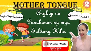 MOTHER TONGUE 2  ASPEKTO NG PANDIWA  PANGNAGDAAN  PANGKASALUKUYAN  PANGHINAHARAP [upl. by Custer]